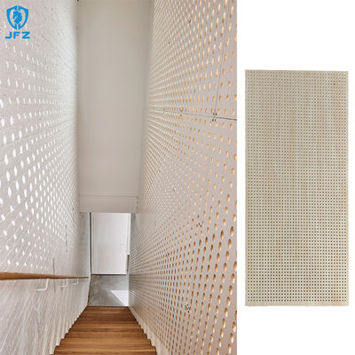 Decor Interior Perforated Acoustic Panel Noise Reduction MDF Wood Veneer for Office