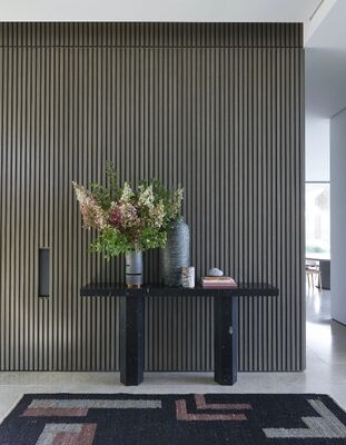 Customized Wood Slat Acoustic Panel MDF Melamine Board for Room Decor