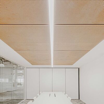 Decor Interior 	Perforated Acoustic Panel Natural Acoustic Ceiling Panel for Home Decor