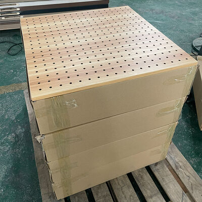 Eco-Friendly Perforated Acoustic Wall Panel Durable Acoustic Wood Panel for Hall