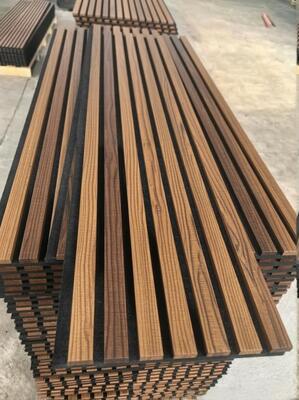 Flame Retardant Acoustic Wood Wall Panel Durable Akupanel MDF Melamine Board for Room Decor