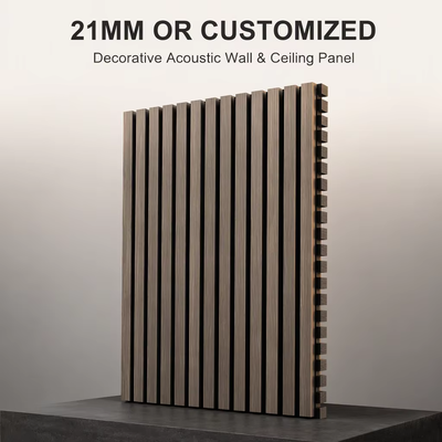 Eco-Friendly Acoustic Wood Wall Panel Durable Akupanel MDF Acoustic Ceiling Panel for Room Decor
