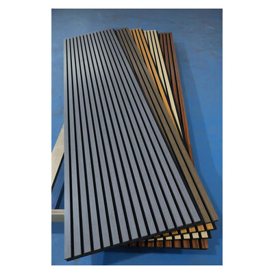Interior Decorative Acoustic Slat Wood Panel 3D Wall Panel Wood Slats For Home