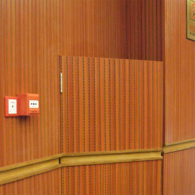 Fireproof Groove Wood Acoustic Wall Panel 3D Wall Panel MDF Melamine Board