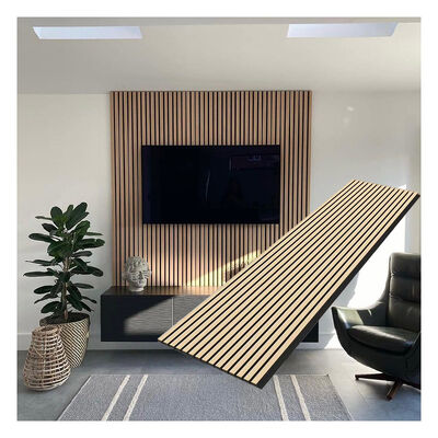 MDF Wood Veneer Akupanel Acoustic Wood Wall Panel for Home Decoration
