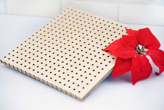 Wooden Perforated Acoustic Panel MDF Board 3D Wall Panel For Office