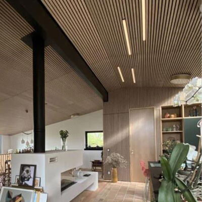 Home Decor Acoustic Slat Wood Panel Interior Akupanel MDF Wood Veneer Wall Panels Customized