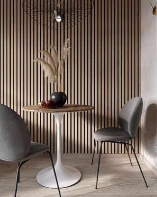 Nature Solid Wood Slat Wall Panels Durable Acupanel Acoustic Wood Panel For Studio