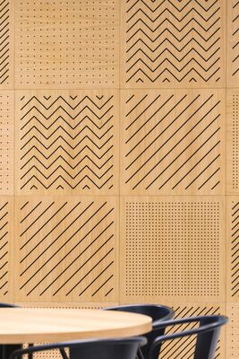 Customized Perforated Acoustic Panel MDF Acoustic Ceiling Panels For Office