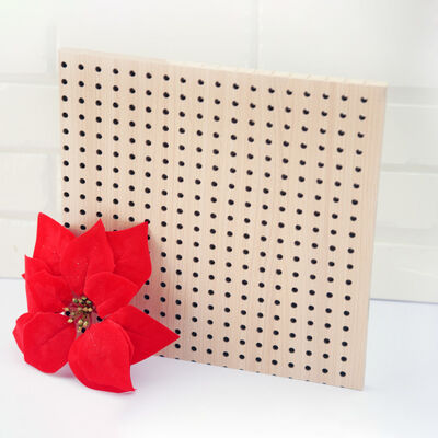 Wood Perforated Acoustic Board Natural Sound Absorbing Wall Panel