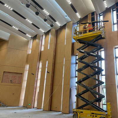 Groove Acoustic Wood Wall Panels Natural Mgo Wall Panel For Home Decoration