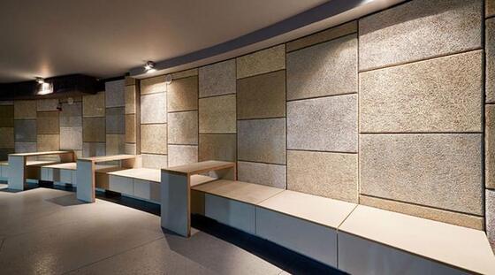 Decorative Wood Wool Acoustic Panel Fireproof Cement Board For Hall