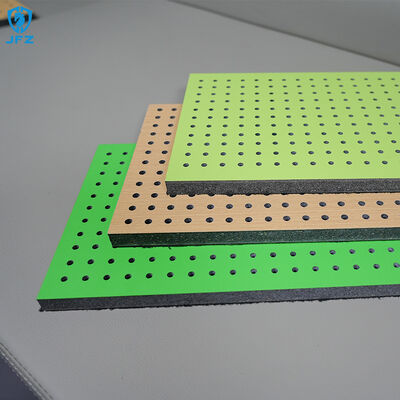 Acoustic Perforated Wood Ceiling Panels Durable Decorative Acoustic Panels Soundproofing