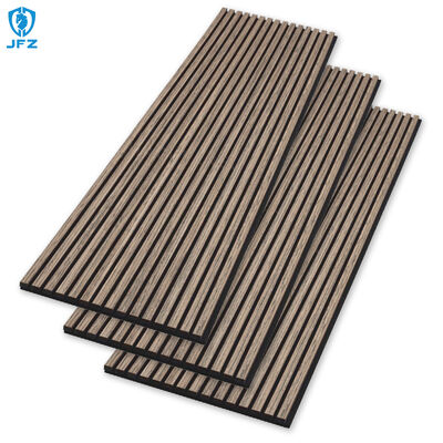 MDF Wood Slat Acoustic Panels Natural Decorative Acoustic Panels For Walls