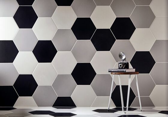 Durable Hexagon Acoustic Felt Panel Villa Polyester Fiber Ceiling Panel