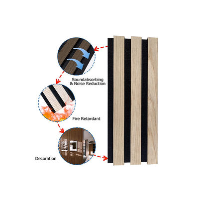 Factory Direct Sales Wood Acoustic Wall Panel MDF Wood Veneer