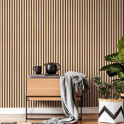 MDF Akupanel Acoustic Slat Wood Panel Ceiling Melamine MDF Panels For Room Decor