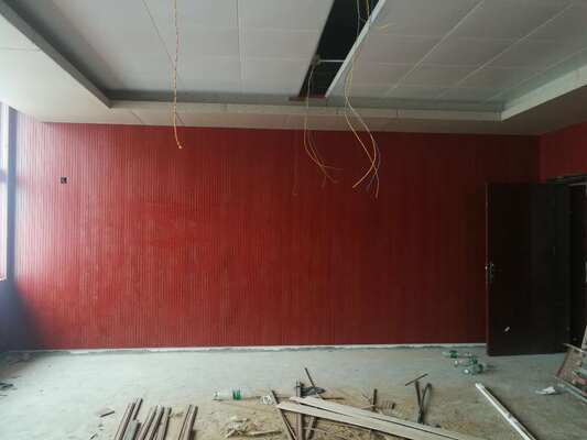 Groove Wood Acoustic Wall Panel Durable Acoustic Ceiling Panel For Villa