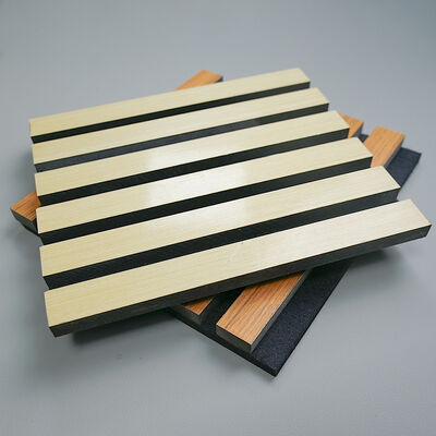 Easy Installation Acoustic Wall Panel MDF Wood Veneer for Apartment