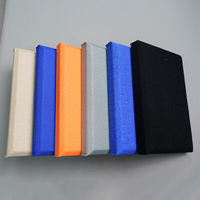 High Density Fabric Wrapped Acoustic Panel Durable Fiberglass For Cinema
