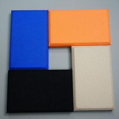 High Density Fabric Wrapped Acoustic Panel Durable Fiberglass For Cinema