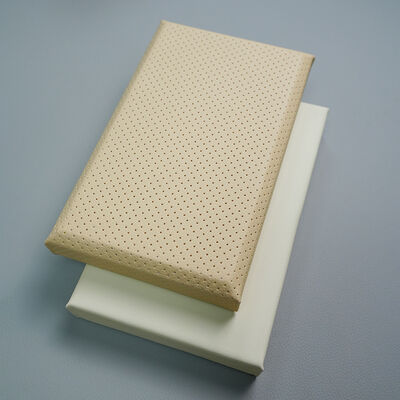 Durable Perforated Leather Wall Padding / Acoustic Foam Panel For Hall