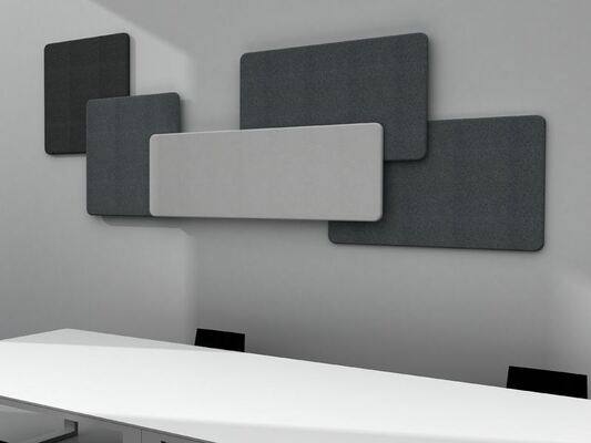 Adhesive Backing Fabric Wrapped Acoustic Wall Panels For Hall