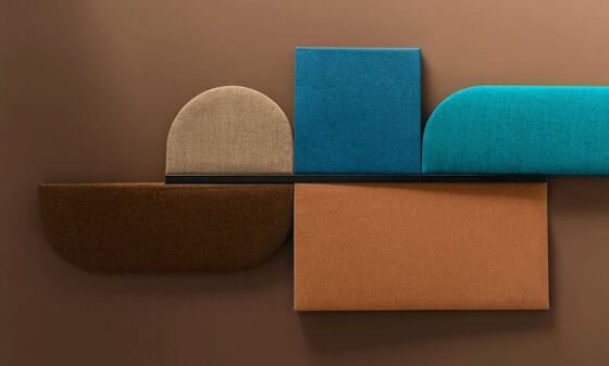 Adhesive Backing Fabric Wrapped Acoustic Wall Panels For Hall