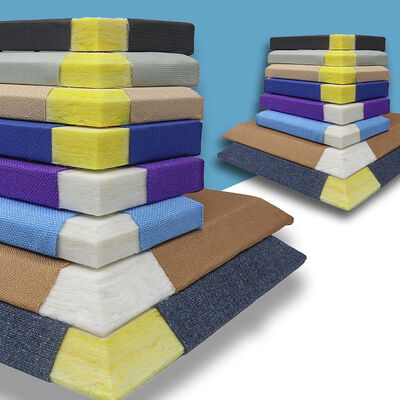 Customized 3D Wall Panel Durable Fabric Wrapped Acoustic Wall Panel