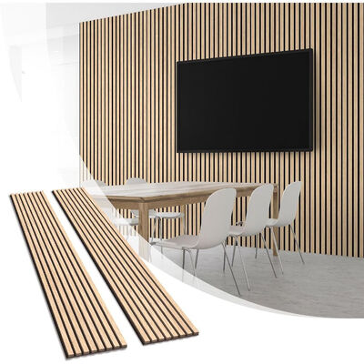 Modern Design Acoustic Wood Wall Panel MDF Akupanel for Apartment