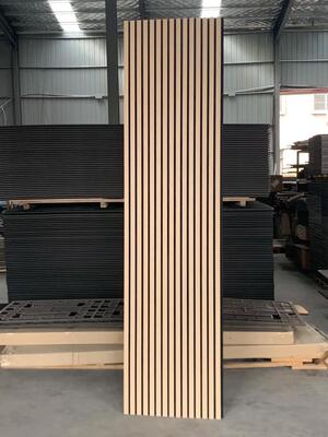 Modern Design Acoustic Wood Wall Panel MDF Akupanel for Apartment