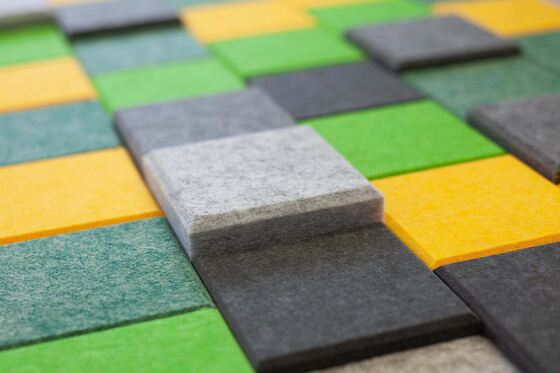 Customized PET Acoustic Wall Panel Fireproof Polyester Fiber Panel