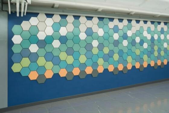 Hexagon Acoustic Panel High Quality Acoustic Polyester Fiber Panel