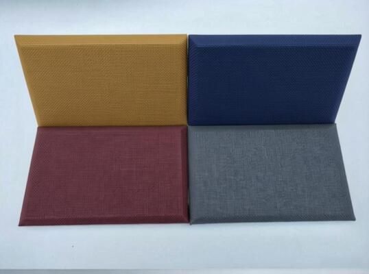 Free Sample 3D Wall Panel Durable Fabric Wrapped Acoustic Board