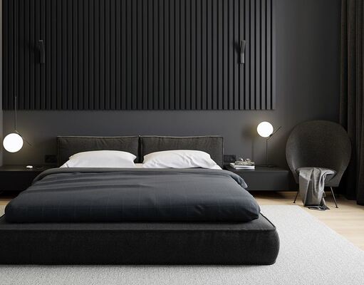 Black Wood Slat Acoustic Panel Natural Akupanel Melamine Board for Hall