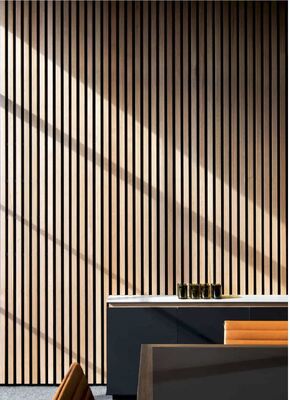Walnut Wood Acoustic Ceiling Panel Durable Acoustic Wall Panel for Office