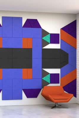 Customized Polyester Fiber Wall Panel Durable Acoustic Felt Panel for Studio
