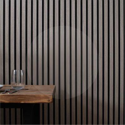 Walnut Wood Acoustic Wood Wall Panel Eco-Friendly Melamine Board for Bedroom