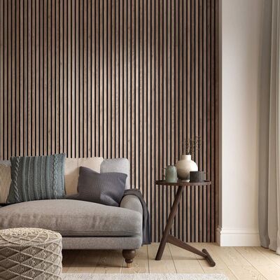 Akupanel Walnut Wood Acoustic Wood Panel MDF Melamine Board for Hotel