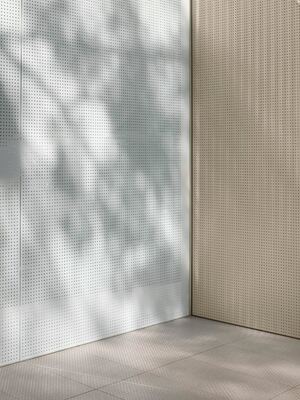  White Perforated Acoustic Panel Eco-Friendly MDF Melamine Board for Studio
