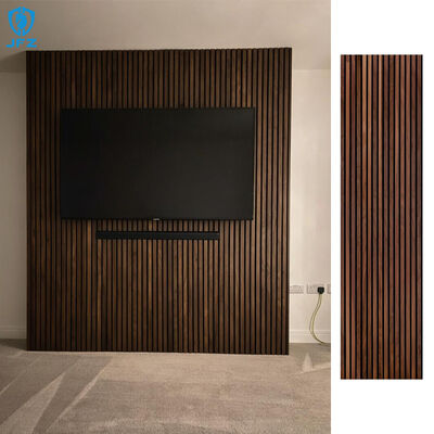Natural Walnut Wood Acoustic Wood Wall Panel Durable Acoustic Ceiling Panel for Hotel