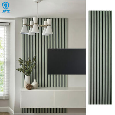 Flame Retardant Wood Slat Acoustic Panel Decor Interior MDF Akupanel for Bedroom