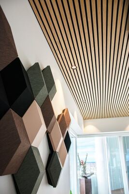 Easy Installation Acoustic Ceiling Panel Noise Reduction Acoustic Wood Panel for Home Decor