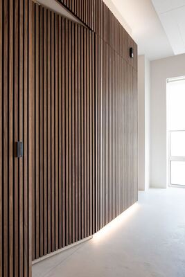 Modern Design Acoustic Wall Panel Noise Reduction Acoustic Slat Wall Panel for Bedroom