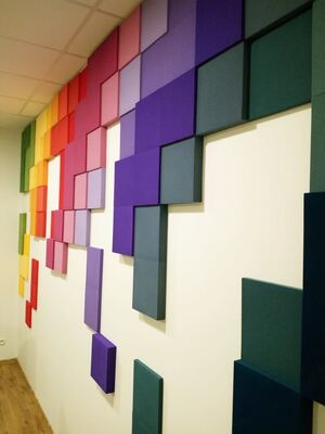Natural Fabric Acoustic Panel Customized Fabric Wrapped Acoustic Board for Studio