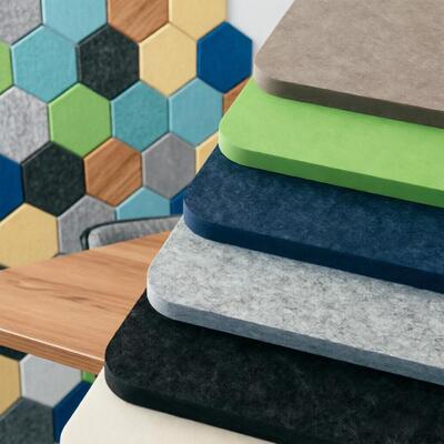 Durable Polyester Fiber Acoustic Panel Simple PET Acoustic Wall Panel for Home Decor