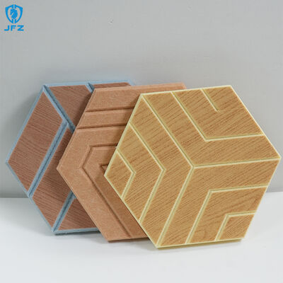 Eco-Friendly Hexagon Acoustic Panel Stylish Decor Polyester Fiber Acoustic Panel for Home Decor