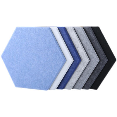 Simple PET Acoustic Wall Panel Durable Polyester Fiber Hexagon Acoustic Panel for Hall