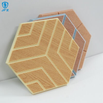 High-Density Hexagon Acoustic Panel Natural PET Polyester Fiber Acoustic Panel for Home Decor