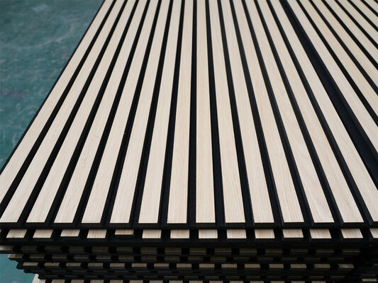 Customized Wood Slat Acoustic Panel Natural 3D Wall Panel for Room Decor